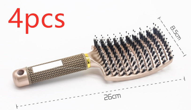 Hairbrush Anti Kit Brushy Women Detangler Hair Brush Bristle Nylon Scalp Massage Teaser Hair Brush Comb Hairbrush Anti Kit Brushy Women Detangler Hair Brush Bristle Nylon Scalp Massage Teaser Hair Brush Comb